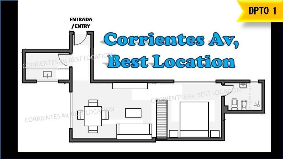 Corrientes Av, Best Location 布宜诺斯艾利斯 外观 照片
